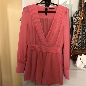 Guava colored romper